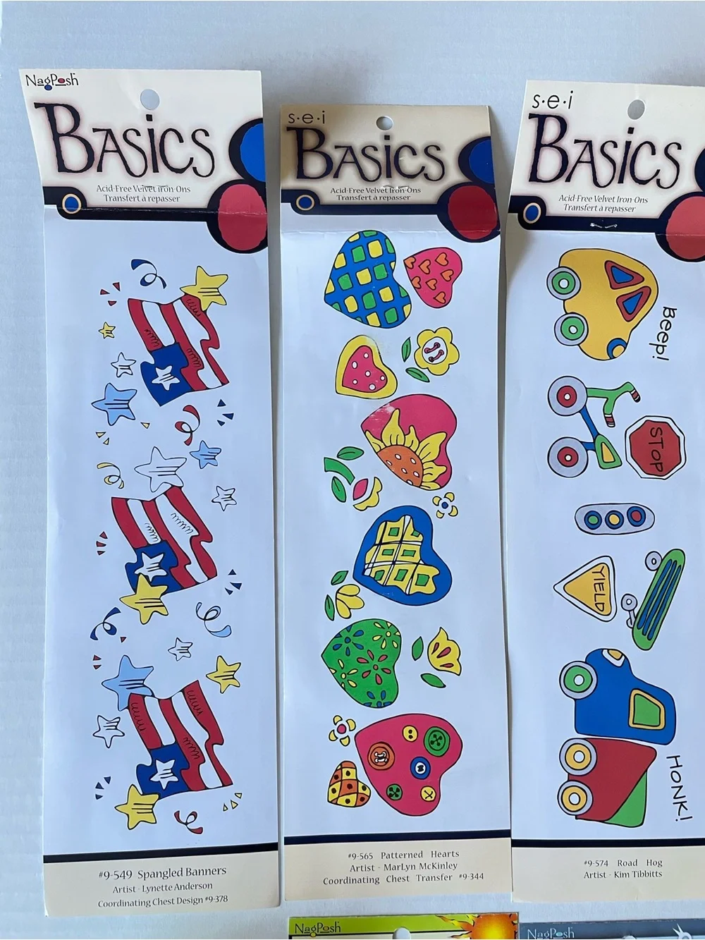 NEW Lot of 10 Vintage Early 2000s Iron-Ons Y2K SEI Basics Crafting Sewing Kid